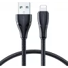 JOYROOM S-UL012A11 καλώδιο USB-A σε Lightning πλεκτό 1,2 m μαύρο