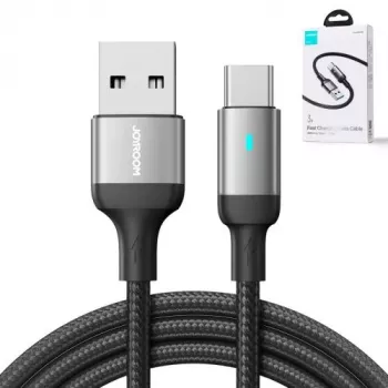 JOYROOM Καλώδιο δεδομένων USB-A σε USB-C, 3A, 1,2m, μαύρο (S-UC027A10)