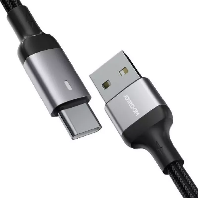 JOYROOM Καλώδιο δεδομένων USB-A σε USB-C, 3A, 1,2m, μαύρο (S-UC027A10)