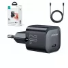 Joyroom USB-C 20W PD Mini Φορτιστής με Καλώδιο USB-C σε Lightning - μαύρο