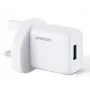Joyroom USB επιτοίχιος φορτιστής 2.1A βύσμα UK (L-1A101) λευκό