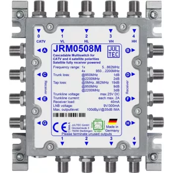 JULTEC JRM0508M Δορυφορικός πολυδιακόπτης 5/8