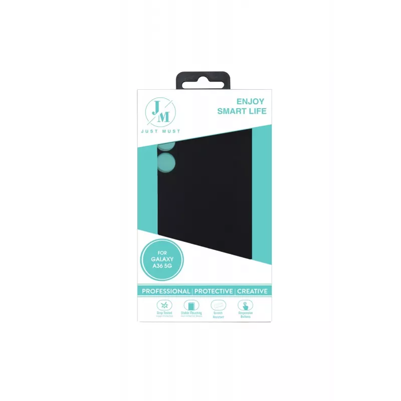 JUST MUST JM REGULAR DEFENSE SILICONE για Galaxy A36, Μαύρο