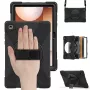 JUST MUST JM Rugged Case Grip για Samsung Galaxy Tab A11+ με ιμάντα μεταφοράς μαύρο