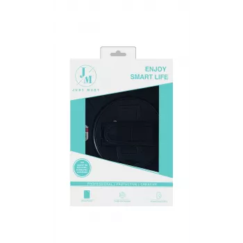 JUST MUST JM Rugged Case Grip για Samsung Galaxy Tab Active Pro/Active4 Pro/Active5 Pro με λουράκι χεριού Μαύρο