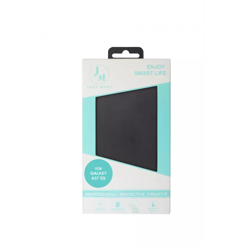 JUST MUST JM STAND FLIP CASE για Galaxy A37, μαύρη