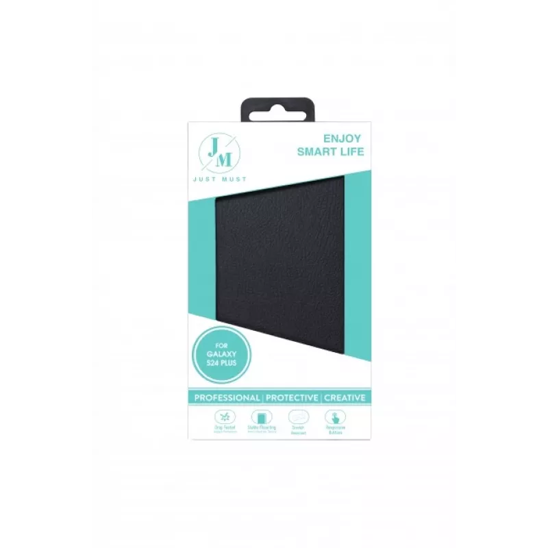 JUST MUST JM STAND FLIP CASE για Galaxy S24 μαύρο
