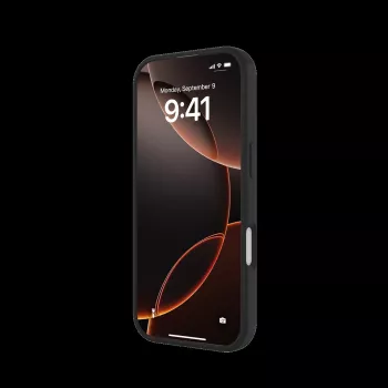 JUST MUST REGULAR DEFENSE SILICONE με MAGSAFE για iPhone 17 Μαύρο