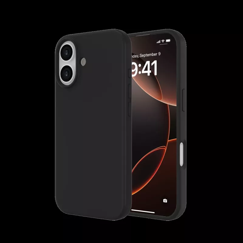 JUST MUST REGULAR DEFENSE SILICONE με MAGSAFE για iPhone 17 Μαύρο