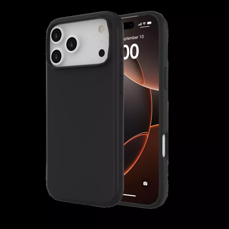 JUST MUST REGULAR DEFENSE SILICONE με MAGSAFE για iPhone 17 Pro Max μαύρο