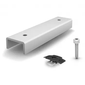 K2 Systems 1006039 RailConnector FlatConnector σετ – σετ επίπεδων συνδετήρων για K2 SolidRail/CrossRail – ασημί