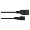Kabelmeister C20 σε C13 καλώδιο επέκτασης τροφοδοσίας, 2m, μαύρο