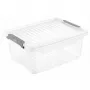 keeeper Clipbox Leonie κουτί αποθήκευσης με καπάκι, 11,4 L, διαφανές, στοιβαζόμενο, κατάλληλο για τρόφιμα, χωρίς BPA, κλιπ κλειδώματος, 37,5 x 28,5 x 16 cm