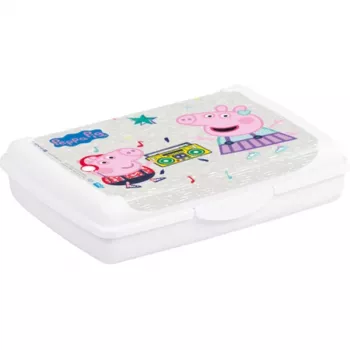 keeeper Deco-Click-Box Mini 0,5L Peppa Pig δοχείο αποθήκευσης τροφίμων, λευκό