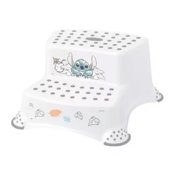 keeeper kids διώροφο σκαμπό Igor Stitch, λευκό με εκτύπωση, αντοχή 120 kg, αντιολισθητικά πόδια