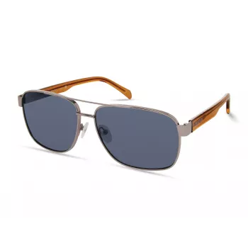 KENNETH COLE MAN KC2987-6310V Ορθογώνια Γυαλιά Ηλίου - Μαύρος Ασετάτ Σκελετός, γκρι πολυανθρακικοί φακοί, προστασία UV400, 63/15/140 mm