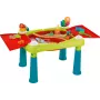 KETER Creative Fun Table τιρκουάζ/κόκκινο – 2-in-1 παιδικό τραπέζι παιχνιδιού και δραστηριοτήτων με αναστρέψιμη επιφάνεια, σκαμπό, αξεσουάρ ζωγραφικής & κατασκευών
