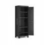 Keter Detroit Ντουλάπα 62x182x45cm με χωρισμένα ράφια - Μαύρο/Γκρι