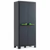 KETER ντουλάπα κήπου Moby αδιάβροχη 182x80x44cm γκρι/μαύρο