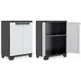 KETER LINEAR CABINET LOW 68x39x90cm μαύρο/γκρι