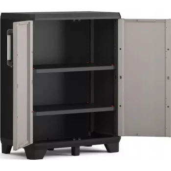 KETER LOW CABINET PRO 68x39x90cm Μαύρο/Γκρι