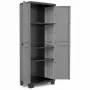 KETER STILO Ερμάριο εργαλείων με ράφια 68 x 39 x 173 cm Γκρι/Μαύρο