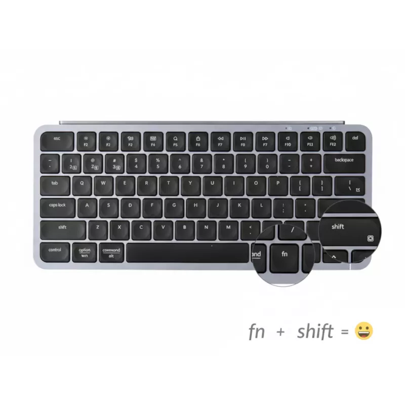 Keychron B1 Pro 75% Layout Ασύρματο σετ πληκτρολογίου και ποντικιού - Space Grey