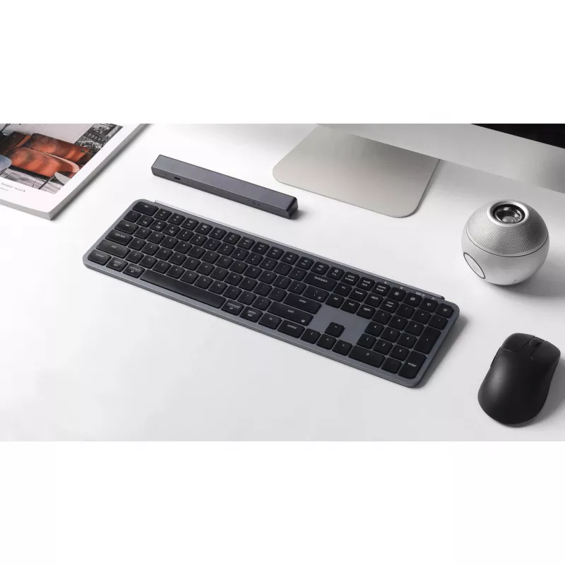 KEYCHRON B6 Pro Low-Profile Wireless Mechanical Keyboard (Γκρι/μαύρο, γερμανικό layout, Scissor Switch)