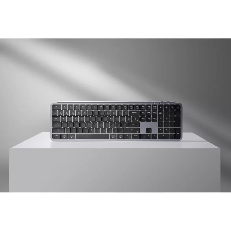 KEYCHRON B6 Pro Low-Profile Wireless Mechanical Keyboard (Γκρι/μαύρο, γερμανικό layout, Scissor Switch)
