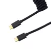 Keychron Coiled Aviator Cable - Μαύρο/Ίσιο