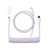 Keychron Coiled Aviator Cable - ανοιχτό μωβ/ίσιο