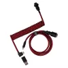 Keychron Coiled Aviator Cable - κόκκινο (USB-A σε USB-C, 2m, αποσπώμενο GX12)