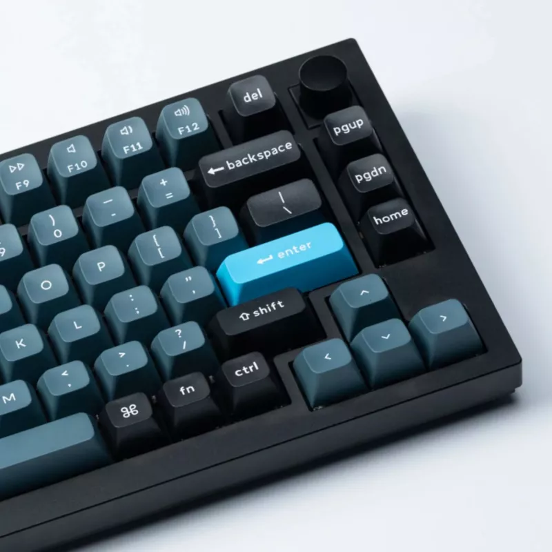 Keychron Double Shot KSA PBT σετ keycaps, σκούρο γκρι/γκρι/μπλε