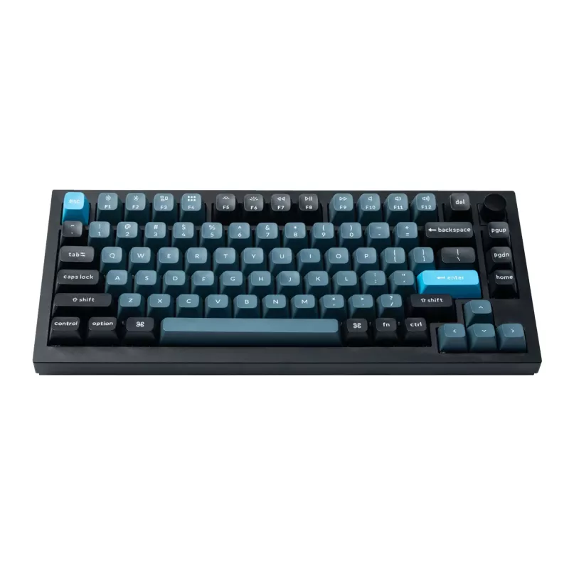 Keychron Double Shot KSA PBT σετ keycaps, σκούρο γκρι/γκρι/μπλε
