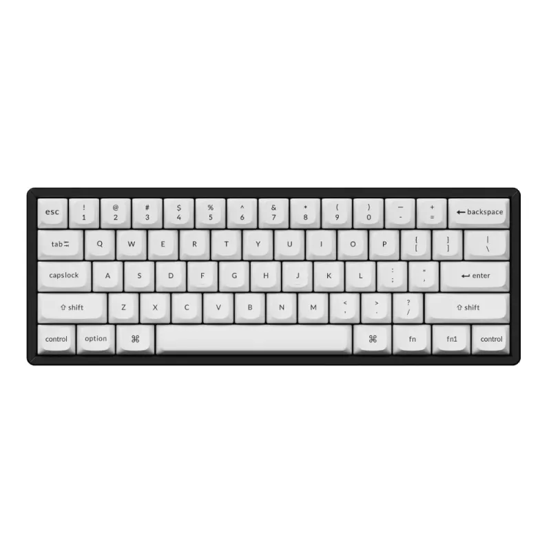 Keychron Double Shot PBT OSA Πλήρες Σετ Keycaps - Μαύρο/Λευκό