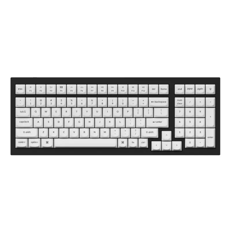Keychron Double Shot PBT OSA Πλήρες Σετ Keycaps - Μαύρο/Λευκό