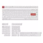 Keychron Double Shot PBT OSA Πλήρες Σετ Keycaps - Μαύρο/Λευκό