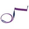 Keychron Premium Coiled Aviator Καλώδιο USB Type-C + προσαρμογέας USB-A, αποσπώμενο βύσμα Aviator, 108 cm