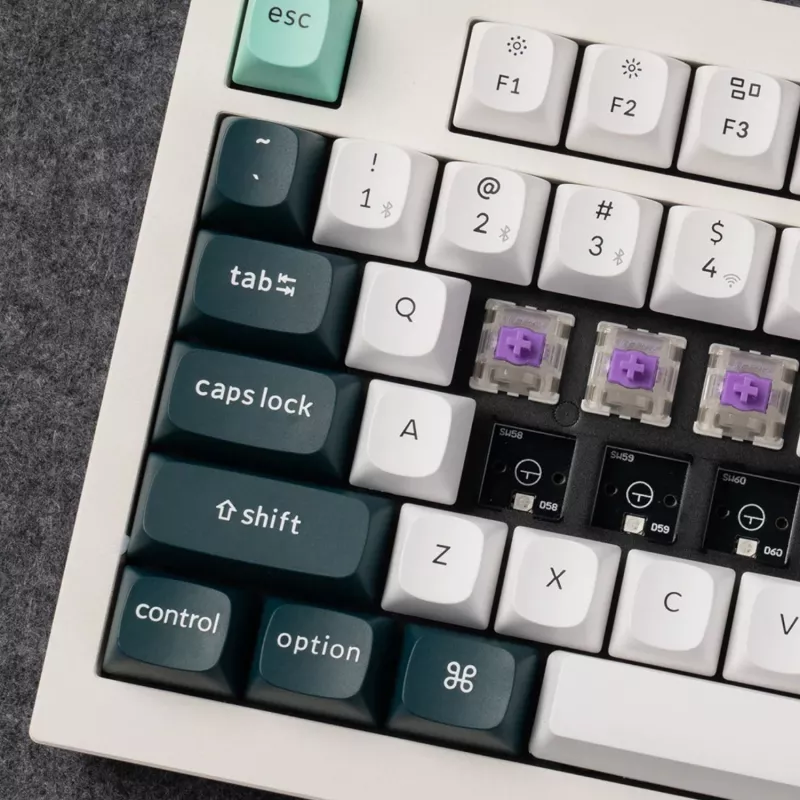 Keychron Q3 HE QMK 80% Ασύρματο Custom Μηχανικό Πληκτρολόγιο (Nebula Switch) - Shell White