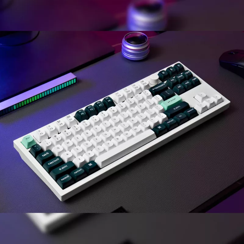 Keychron Q3 HE QMK 80% Ασύρματο Custom Μηχανικό Πληκτρολόγιο (Nebula Switch) - Shell White