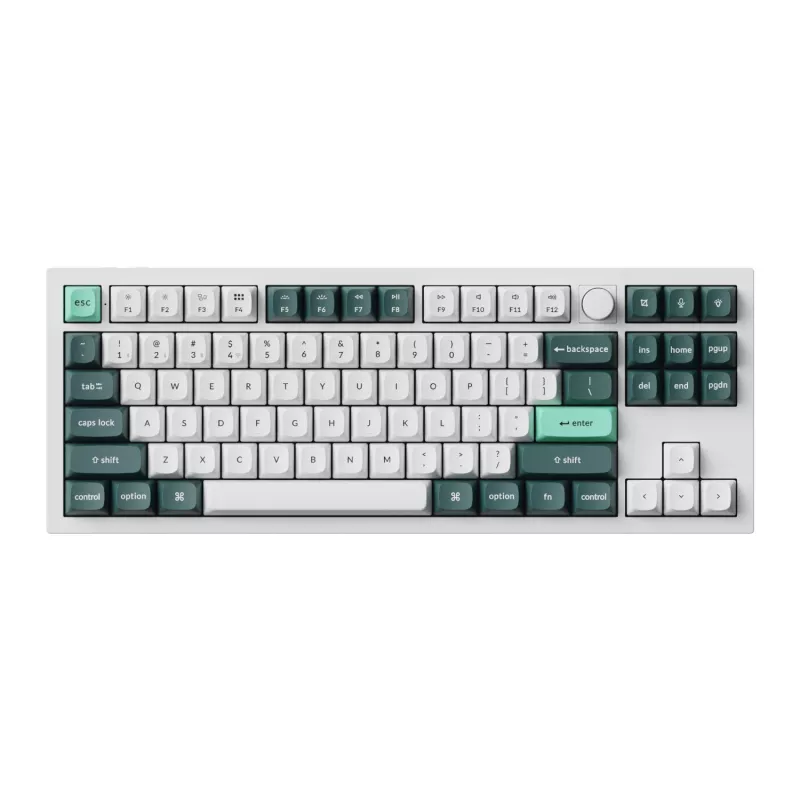 Keychron Q3 HE QMK 80% Ασύρματο Custom Μηχανικό Πληκτρολόγιο (Nebula Switch) - Shell White