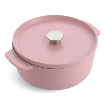 KitchenAid Κατσαρόλα με Καπάκι Εμαγιέ Χυτοσίδηρος 26 cm Ροζ
