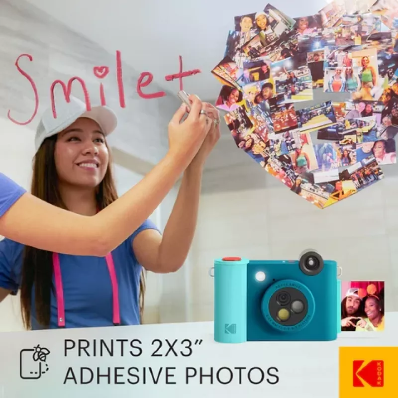 Kodak SMILE+ Instant Print Camera, 2x3'', Μπλε