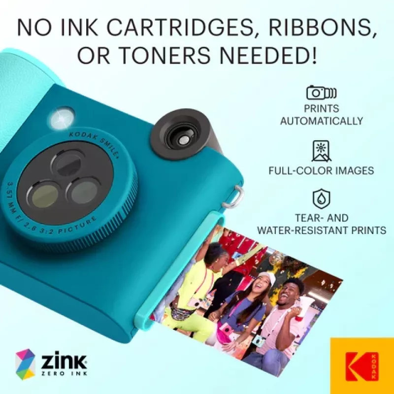 Kodak SMILE+ Instant Print Camera, 2x3'', Μπλε