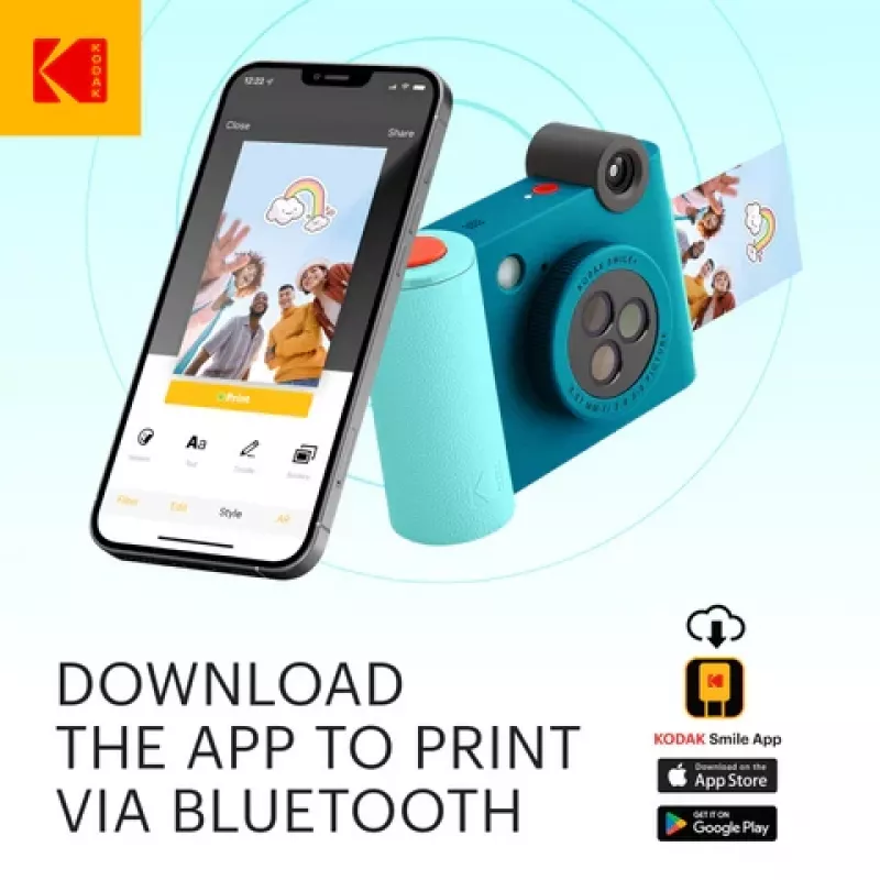 Kodak SMILE+ Instant Print Camera, 2x3'', Μπλε