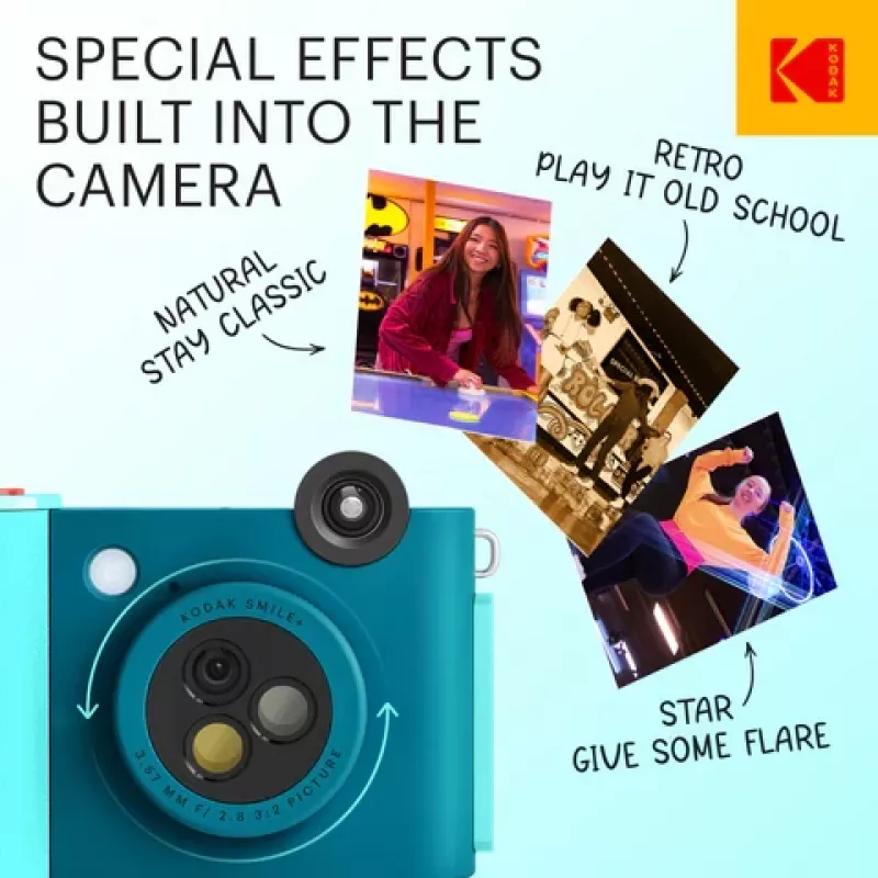 Kodak SMILE+ Instant Print Camera, 2x3'', Μπλε