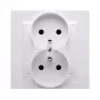 KONTAK-SIMON CGZ2/11 Μεμονωμένη Πρίζα με Γείωση, 16A 250V, Λευκό
