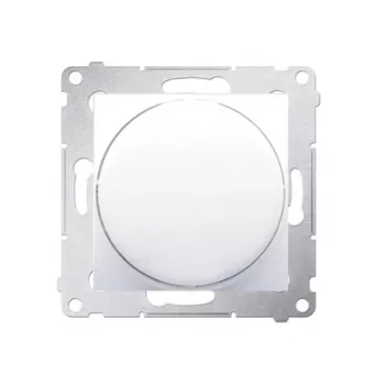 KONTAK-SIMON Simon 54 Module Λευκός Ροοστάτης LED, Ρυθμιστής με Πίεση και Περιστροφή, 1-πολικός, 2-250W, Βίδες Σύνδεσης, 230V