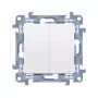 KONTAK-SIMON Simon 54 Λευκό 1-Module Μηχανισμός διακόπτη φωτός 1-κατεύθυνσης 10AX 250V Χωρίς βίδες