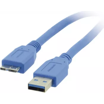 Kramer Electronics C-USB3/MICROB-3 Καλώδιο USB 3.2 Gen 1, βύσμα USB-A αρσενικό σε βύσμα Micro-USB B αρσενικό, 0,9 m, μπλε 96-02356003